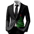 thumbnail image 3 of Print With Round Neck For Parties And Festive Events Men'S Blazers & Suit Jackets, 3 of 3