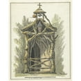 thumbnail image 2 of Pieter Bartholomeusz. Barbiers 12x14 Gold Ornate Wood Frame and Double Matted Museum Art Print Titled - Hermit's Hut with a Statue of Saints (C. 1782 - C. 1837), 2 of 4