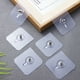 thumbnail image 5 of 12 pcs ganchos de pared tipo tornillo ganchos adhesivos adhesivos ganchos adhesivos fuertes de servicio pesado sin perforar para el baño de la cocina casa, 5 of 5