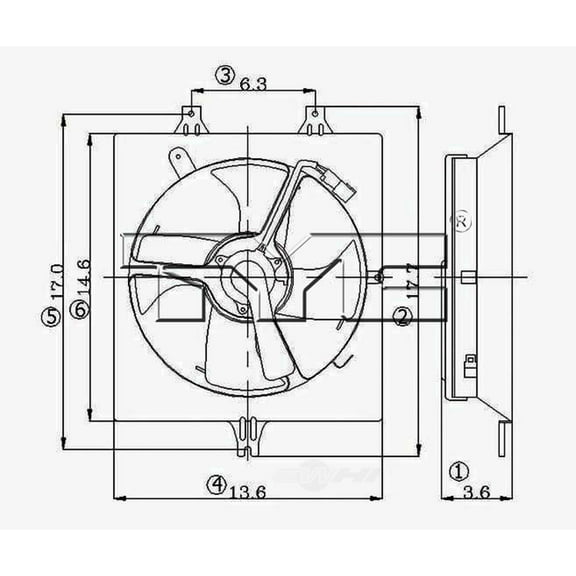 Engine Cooling Fan Pulley Fits 2004 Honda Accord