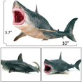 thumbnail image 3 of Juguetes de tiburón grandes Megalodon, figura de tiburón de animales oceánicos surtidos de plástico, criatura marina realista, juguete cognitivo, figura de tiburón para regalo de colección, juguete de, 3 of 6