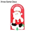 thumbnail image 2 of Christmas Snowman Pattern Door Sign, Flannel Porch Party Sign Plate with Hanging Hole for Gifts, 2 of 8