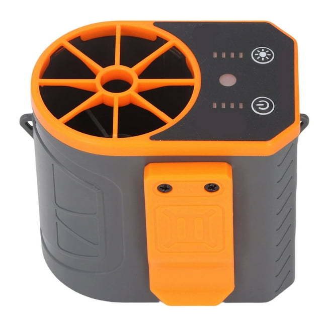 Ventilador De Cintura, ABS Portátil De 4 Velocidades USB Ajustable Ventilador De Cinturón Recargable Con Luz LED Para Campamento De Viajes Al Aire