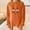 Orange, variant on HOMBOM Pullover Sweatshirt for Women Fall Crew Neck Cute Graphic Beige Thanksgiving Womens Tops