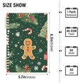 thumbnail image 2 of FORMRS 1-Subject Spiral Notebook 8" x 5" College Ruled 60 Refillable Sheet A5 Hard Cover, 2 Pack, Christmas Gingerbread, 2 of 7