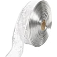 thumbnail image 6 of 2 Inch Gold Star Wired Ribbon Wide Christmas Transparent Sheer Ribbon Music Note Glitter Metallic Organza Fabric Ribbons Gift Wrapping Supply, 6 of 8