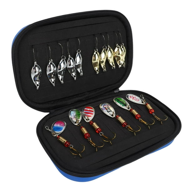 Fishing Lures Kit, Swivel Sequins Incisive Continuous Vibration Fishing  Lures With Box For Trout For Saltwater 