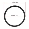 thumbnail image 2 of Unique Bargains Black 8 Inch EVA Foam Audio Speaker Edge Surround Rings Replacement Parts for Speaker Repair, 2 of 3