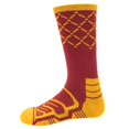 thumbnail image 1 of Brybelly SSOC-003L Basketball Compression Socks, Red & Yellow - Large, 1 of 6