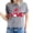 Gray, variant on Fesfesfes Women's Shirts Women's Valentine's Day Love Printed Short Sleeved T-shirt Top Short Sleeved Round Neck Top/Shirt Woman Tops 2XL(US:12)