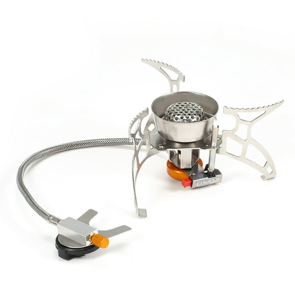 Lixada Portable Camping Stove with Gas Canister Adapter - Lightweight Outdoor Cooking Equipment