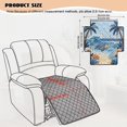 thumbnail image 7 of Kuiaobaty Turtle Sailboat Coral Print Recliner Sofa Cushion Slipcover, Armless Anti-Slip Reclining Chair Cover, Washable Quilted Furniture Protector, Home Decor, 7 of 7