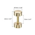 thumbnail image 2 of Unique Bargains 8Pack Metal Bag Strap Connect Buckles,12x22mm Purse Screw Fixing Rivets (Light Golden), 2 of 7