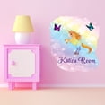 thumbnail image 3 of Girly Watercolor Custom Name Wall Decals for Kids Room - Rainbow Unicorn Horse Fantasy Animal Art Legendary Creature Personalized Bedroom Wall Sticker Water Color Style - Size: 9 In x 10 In, 3 of 5