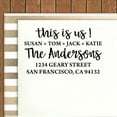 thumbnail image 4 of Printtoo Personalized Self Inking Family Return Address Rubber Stamp Custom Wedding Invitation, 4 of 6