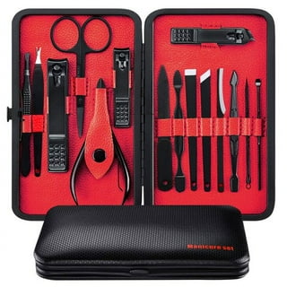 15-Piece Manicure Set for Women Men Nail Clippers Stainless Steel Manicure  Kit - Portable Travel Grooming Kit - Facial, Cuticle and Nail Care 