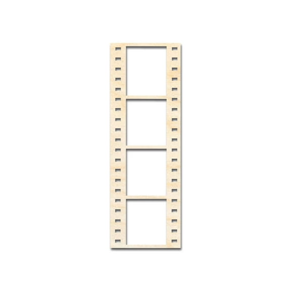 Unfinished Wood Film Strip Shape 3" / 1/8"