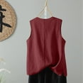 thumbnail image 4 of AherBiu Tank Tops for Women Lightweight Summer Casual Loose Round Neck Sleeveless Basic Shirts Blouse, 4 of 7