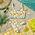 thumbnail image 6 of CCRFTGI Swimsuits for Child Girls Size 6-7 Two Piece Sets Swim Vacation Girls Bikini Beach Holiday Bathing Suit Summer Cute Fruit Print Girls Fashion Swim Suit Kids Swimwear Ginger 2-3 Years, 6 of 9