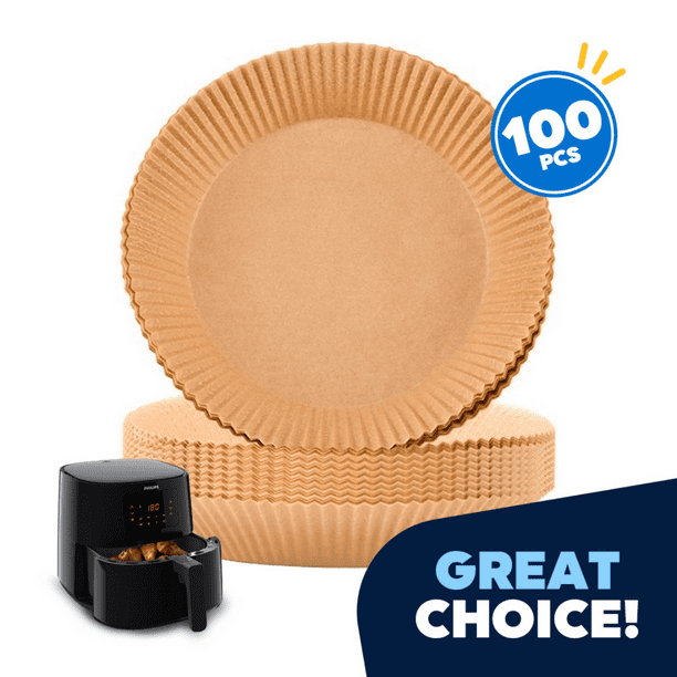 Air Fryer Disposable Paper Liner 100 Plack, 6.3" Airfryer Instant Pot