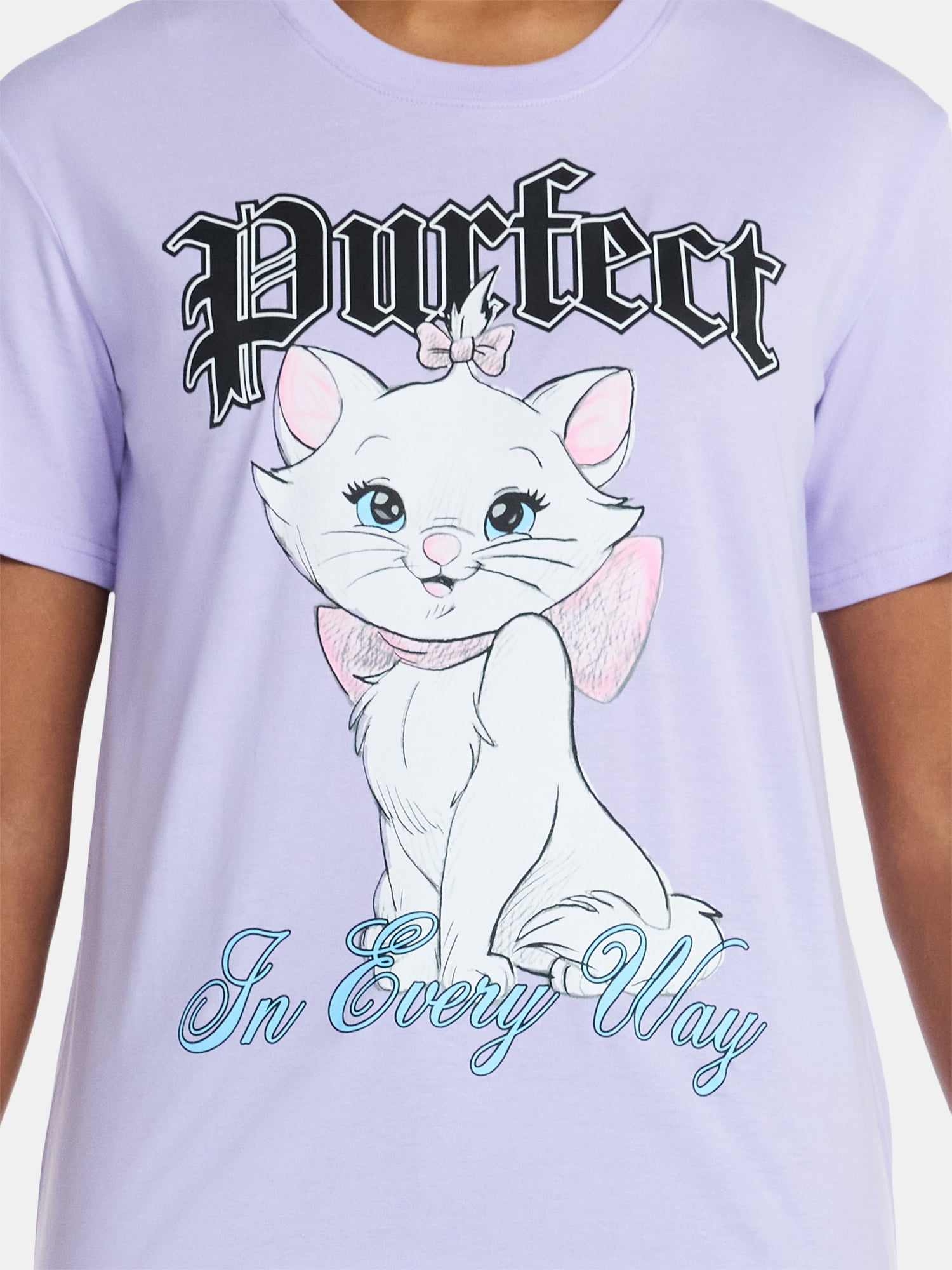 Aristocats Women's Graphic Tee with Short Sleeves, Sizes XXS-XXL