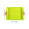 thumbnail image 2 of Toystoory Bandeja para hornear pasteles de brownie Bandeja para hornear pasteles antiadherente de silicona Molde para resistente al calor con Herramientas y accesorios para hornear verde Toystoory HA8484-01B, 2 of 6