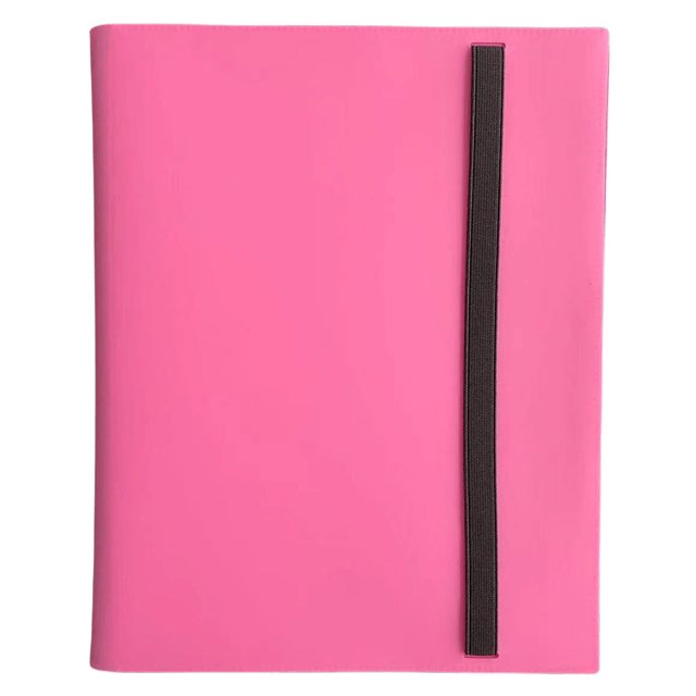 Carpeta de tarjetas coleccionables con capacidad para 360 tarjetas, carpeta de álbum A4, regalo para amantes de Pokémon, color rosa