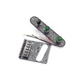 thumbnail image 1 of Eigraketly Puente de guitarra eléctrica 3 engranajes Puentes de reemplazo de instrumentos musicales ajustables para rendimiento profesional Accesorios para instrumentos musicales Eigraketly OD025993-00, 1 of 6