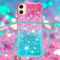 thumbnail image 4 of Funda para Samsung Galaxy A06 Brillantina Líquida Divertida Reluciente y con Cristales en Movimiento Cuerpo Cruzado con Cordón Ajustable, 4 of 5