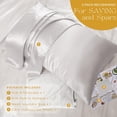 thumbnail image 6 of PROMEED 100% Mulberry Silk Pillowcase for Hair and Skin with Zipper, 23 Momme, Both Sides Pure Silk Pillow Case, Grade 6A+ Real Silk Case (Standard 20"x26", Light Grey), 6 of 7