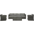 thumbnail image 2 of Cozyhom 7 Pieces Conversation Set Patio Furniture, Outdoor Patio Furniture Rattan, Patio Sofa Chase, Gray, 2 of 9
