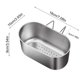 thumbnail image 2 of Cesta de filtro de fregadero de acero inoxidable, colador colgante multifuncional para filtrar residuos y lavar verduras y frutas huangjie unisex, 2 of 2