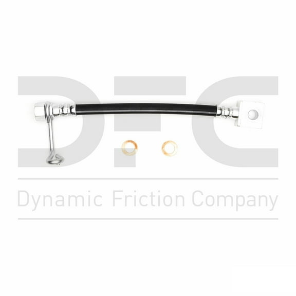 Rear Lower Left Dynamic Friction Company Brake Line Hose 350-54656 For 2010-2016 Ford F-250 Super Duty, 2010-2016 Ford F-350 Super Duty