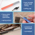 thumbnail image 2 of BambooMN Penblade Pen-Style Portable Travel Scissors - Deep Blue - 2 Pairs, 2 of 7