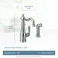 thumbnail image 3 of Moen S72101 Weymouth Low-Arc Kitchen Faucet - Black, 3 of 4