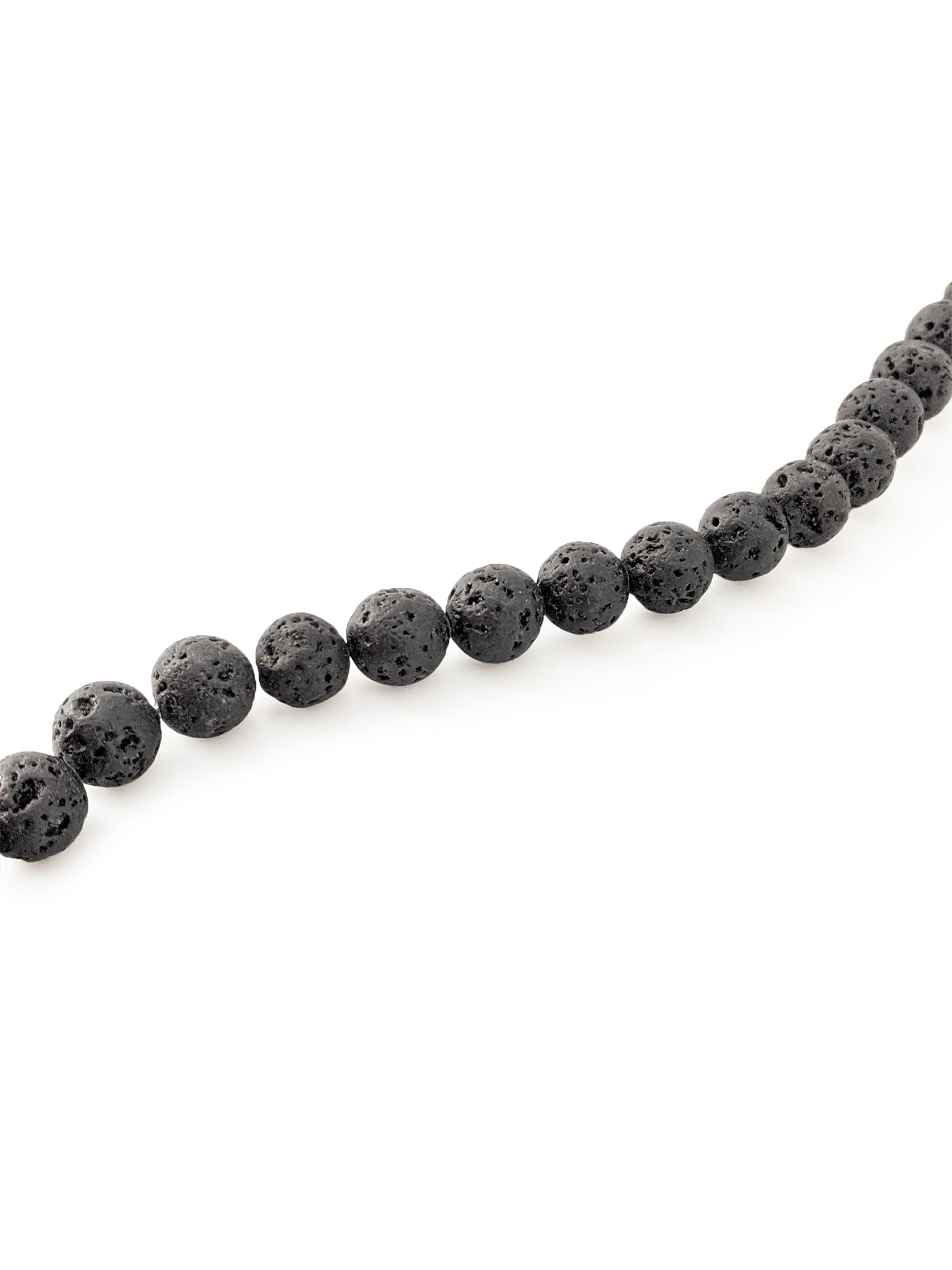 A Strand Natural Black Volcanic Rock, High-quality Loose Beads For Diy  Bracelets Necklaces And Other Decors Jewelry Making Craft Supplies - Temu