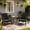 Black-01, variant on Tappio 3 Piece Patio Furniture Set, Plastic Adirondack Chairs Set with Side Table, All Weather, Easy Assembly, Gray