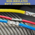 thumbnail image 7 of Non Insulated Butt Connectors Kit 420pcs Butt Connectors for Wiring Pure Copper AWG24-8 Wire Crimp Connector, 7 of 7