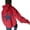 Red, variant on Women's Casual Long Sleeve Graphic Pullover Hoodie with Star Print Drop Shoulder Design