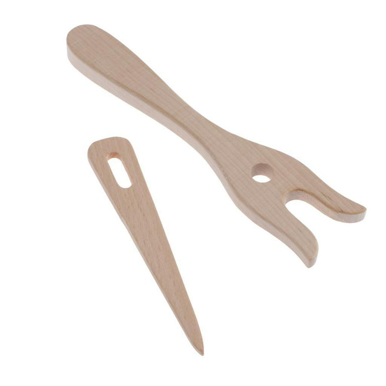 Natural Wood Knitting Fork Lucet Tool for Knitting Cordmaking for  Crocheters 