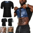 thumbnail image 2 of Men Sauna Suit Compression Short sleeve Body Shaper Waist Trainer Fat Burn Corset for Weight Loss Hot Sweat Workout Short sleeve, 2 of 8