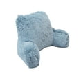 thumbnail image 3 of Home Soft Things DO-IT-YOURSELF Shaggy Faux Fur Bedrest Pillow, Silver Blue, 20" x 18" x 17", 3 of 11