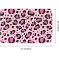 thumbnail image 2 of Pink Leopard Print Doormat Front Door Rug, 24"X16" Absorbent Machine Washable Inside Door Mat, Non Slip Low-Profile Entrance Rug for Entry, Back Door, 2 of 5