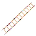 thumbnail image 3 of Bifavgk Colorful Flexible Parrot Ladder Bridge, Wooden Hanging Climbing Swing Toy, Bird Cage Perch for Cockatiel Budgie Parakeet Conure Chewing Exercise, 3 of 10
