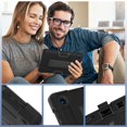 thumbnail image 4 of SaniMore Hybird Case for TCL Tab 8 LE 2023, Rugged Heavy Duty Protective Case Hidden Kickstand Dual Angle Stand Shockproof Anti-drop for TCL Tab 8 LE 2023, Black, 4 of 11