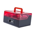 thumbnail image 4 of Caja de almacenamiento de sellos Organizador de sellos Elegante caja de seguridad portátil con cerradura profesional para sellos financieros Oficina Negro Rojo, 4 of 8