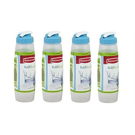 - Rubbermaid Refill Reuse Chug Bottle Leak proof (Pack of 4 32 Ounce bottles)