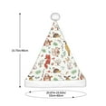 thumbnail image 3 of Fuzoiu Cute Little Animals Print Santa Hat Christmas Hat for Adults,Santa Hats with Pompom, Unisex Xmas Holiday Hat for Christmas New Year Festive Party Supplies, 3 of 6