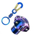 thumbnail image 4 of General Cnc Modified Burnt Titanium Key Head Racing Boat Hexagonal Burnt Titanium Key Head Key Chain, 4 of 8