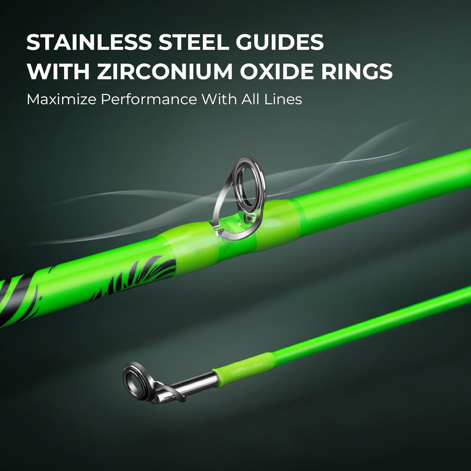 KastKing Baitcaster Fishing Rod and Reel Combo, Cast: 6'6''- Ml& M- Dual-tip Rod - Right Handed IM6 Graphite Rod with KastFlex Technology, Hook Keeper, Multiple Models-Zephyr